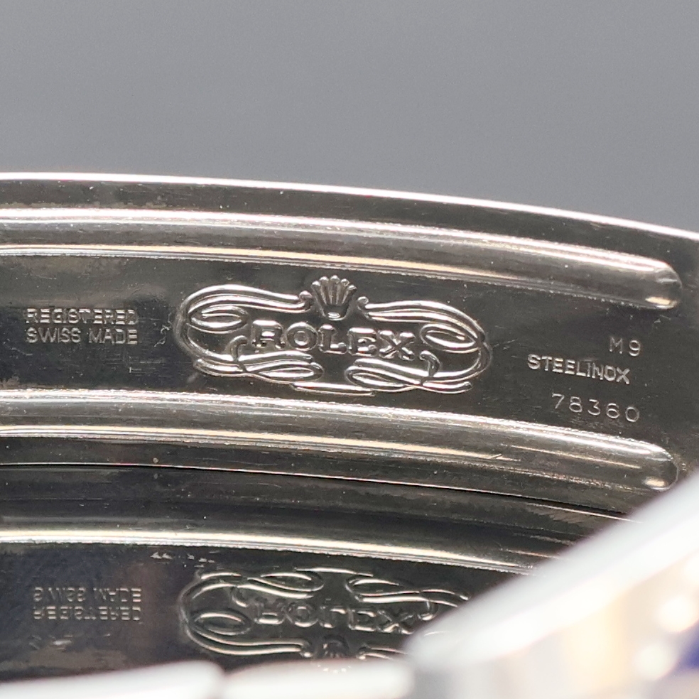 Detail e: ROLEX Herrenarmbanduhr Oyster Perpetual Date GMT-Master Referenz 16750, Automatik, Schweiz um 1985, Chronometer der Superlative in Edelstahl inkl. ...