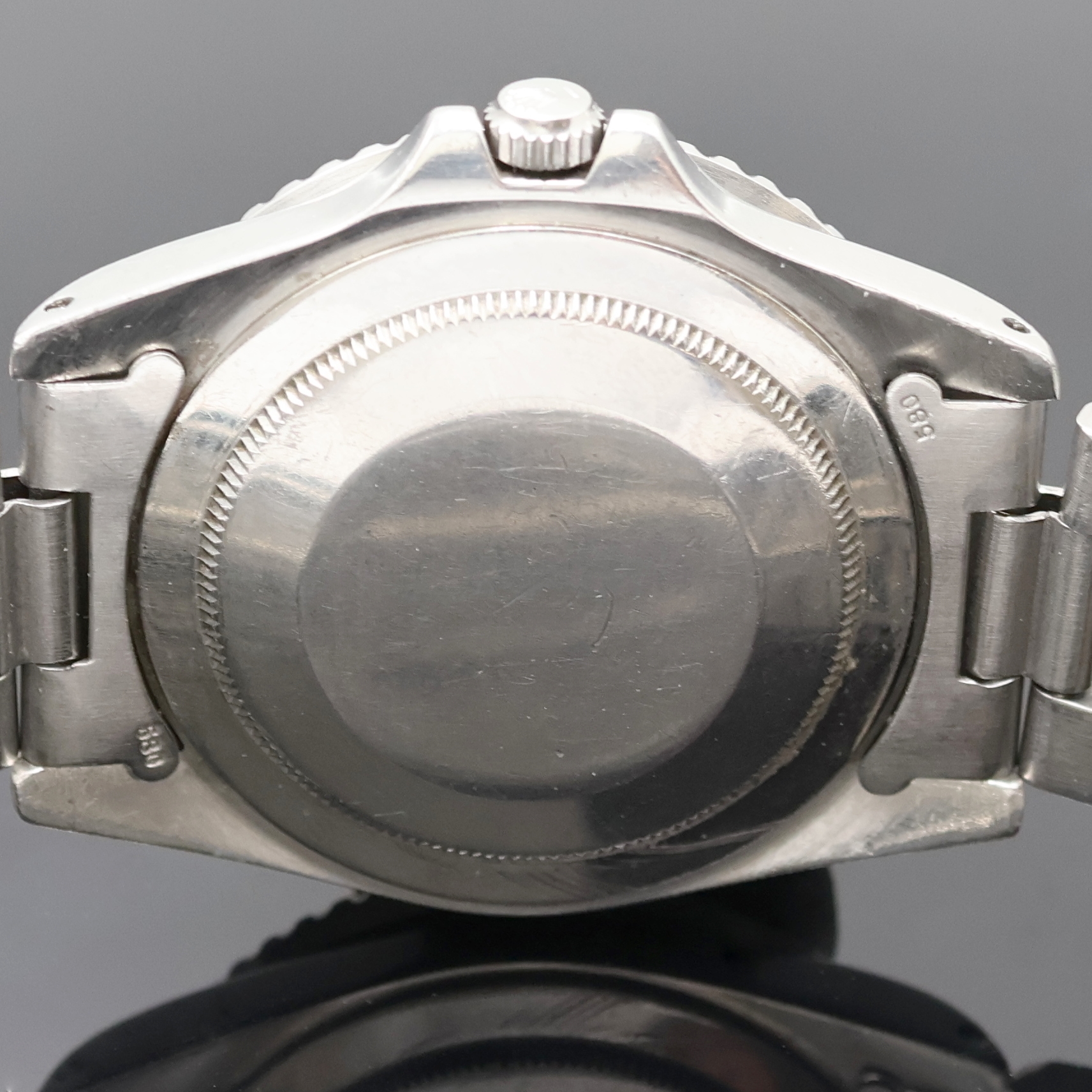 Detail f: ROLEX Herrenarmbanduhr Oyster Perpetual Date GMT-Master Referenz 16750, Automatik, Schweiz um 1985, Chronometer der Superlative in Edelstahl inkl. ...