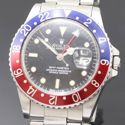 27033927a - ROLEX Herrenarmbanduhr Oyster Perpetual Date GMT-Master Referenz 16750, Automatik, ...
