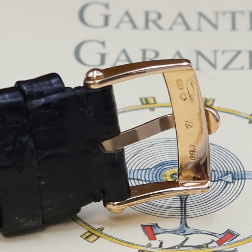 Detail c: CHRONOSWISS Klassik Armbandchronograph in RoseG 750/000 Referenz CH 7441, Schweiz um 1995, Automatik, Boden u. Glasrand aufgedr., tropfenförmige ...