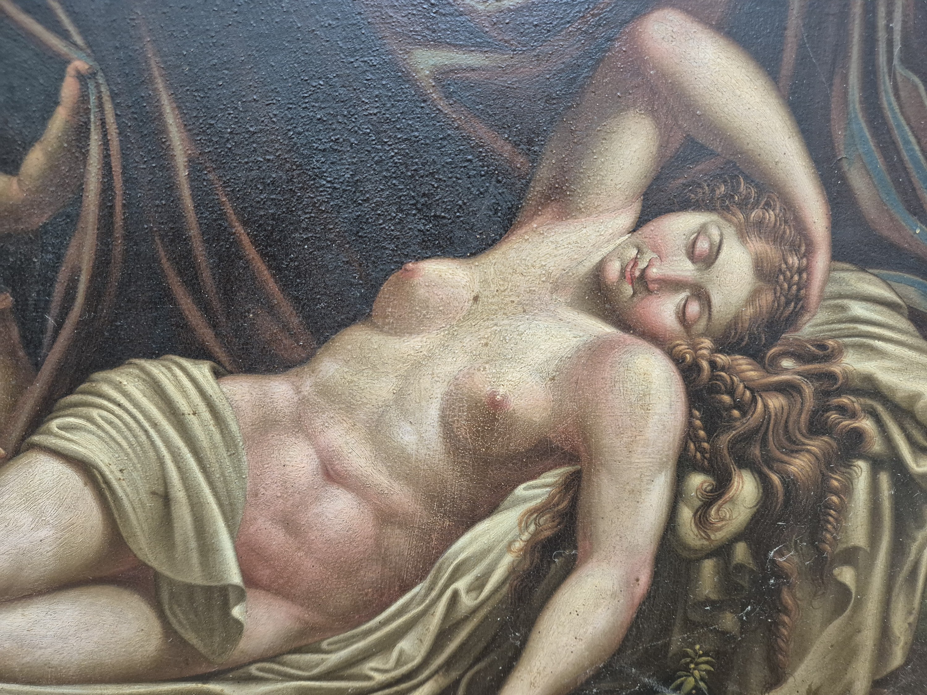 Detail b: Unbekannter Künstler des fortgeschrittenen 19 .Jh., nach einem Fresko von Benigne Gagneraux (1756-1795), nach einem Deckenfresko in der Gallerie ...