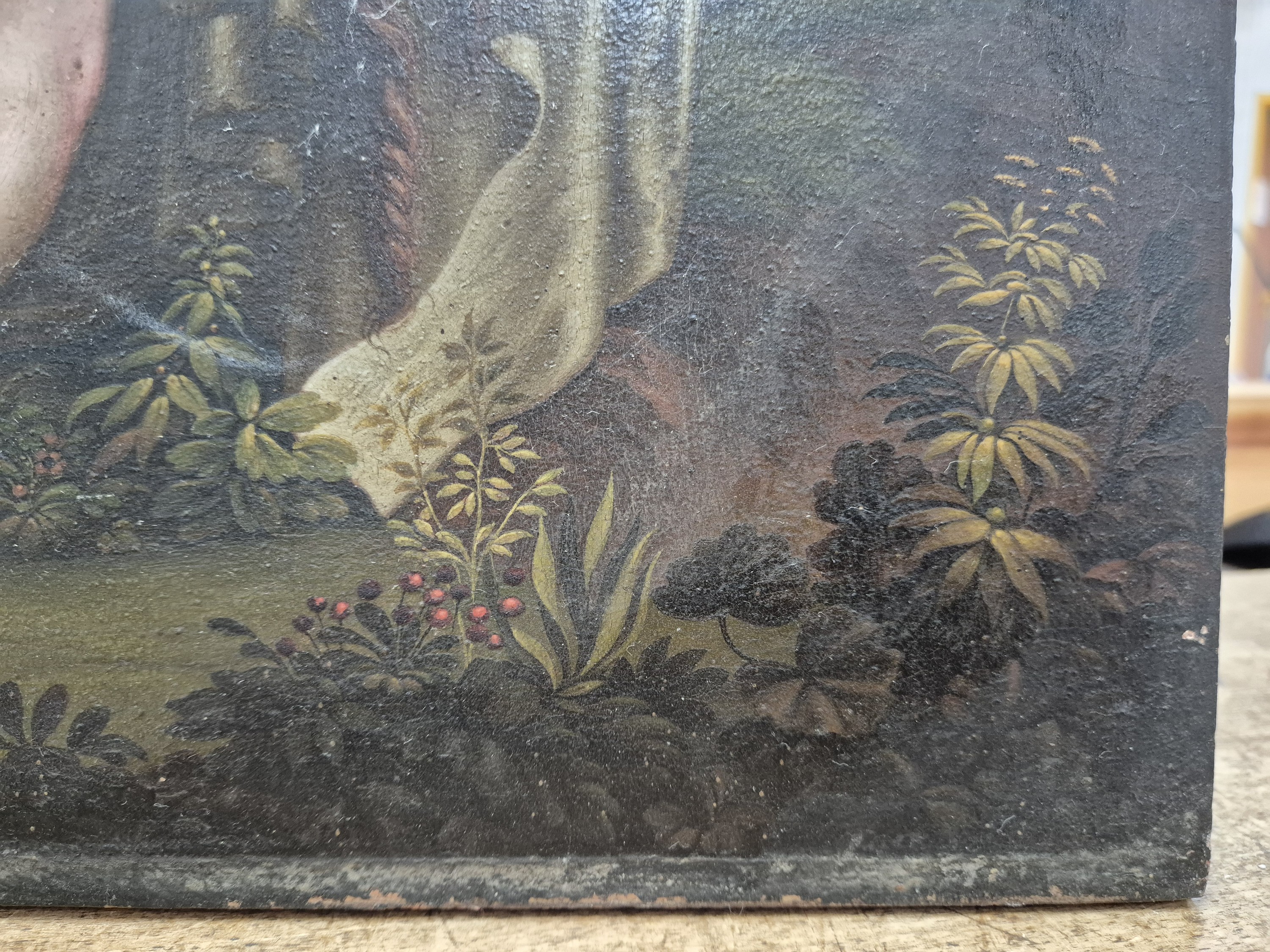 Detail f: Unbekannter Künstler des fortgeschrittenen 19 .Jh., nach einem Fresko von Benigne Gagneraux (1756-1795), nach einem Deckenfresko in der Gallerie ...
