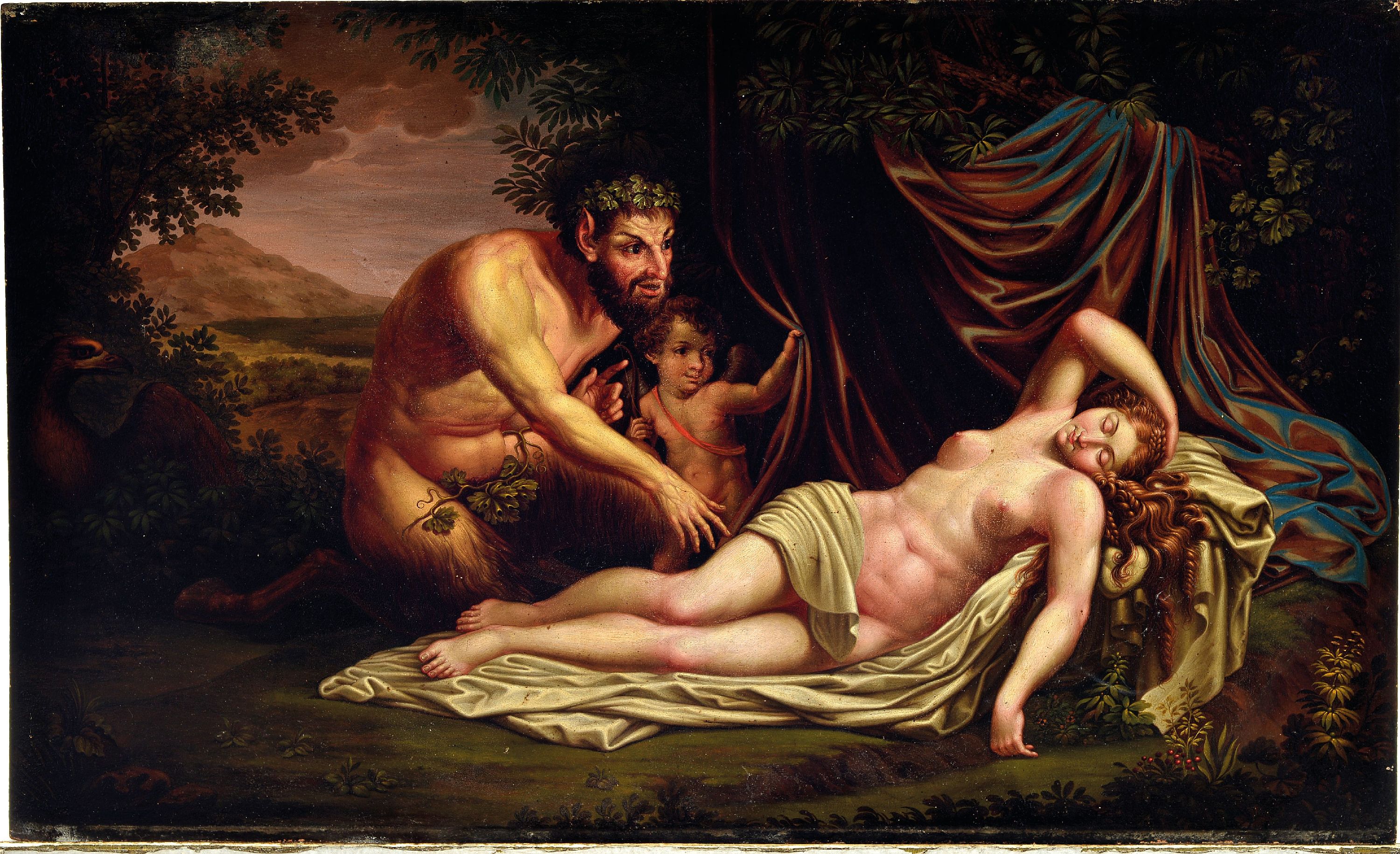 Detail k: Unbekannter Künstler des fortgeschrittenen 19 .Jh., nach einem Fresko von Benigne Gagneraux (1756-1795), nach einem Deckenfresko in der Gallerie ...