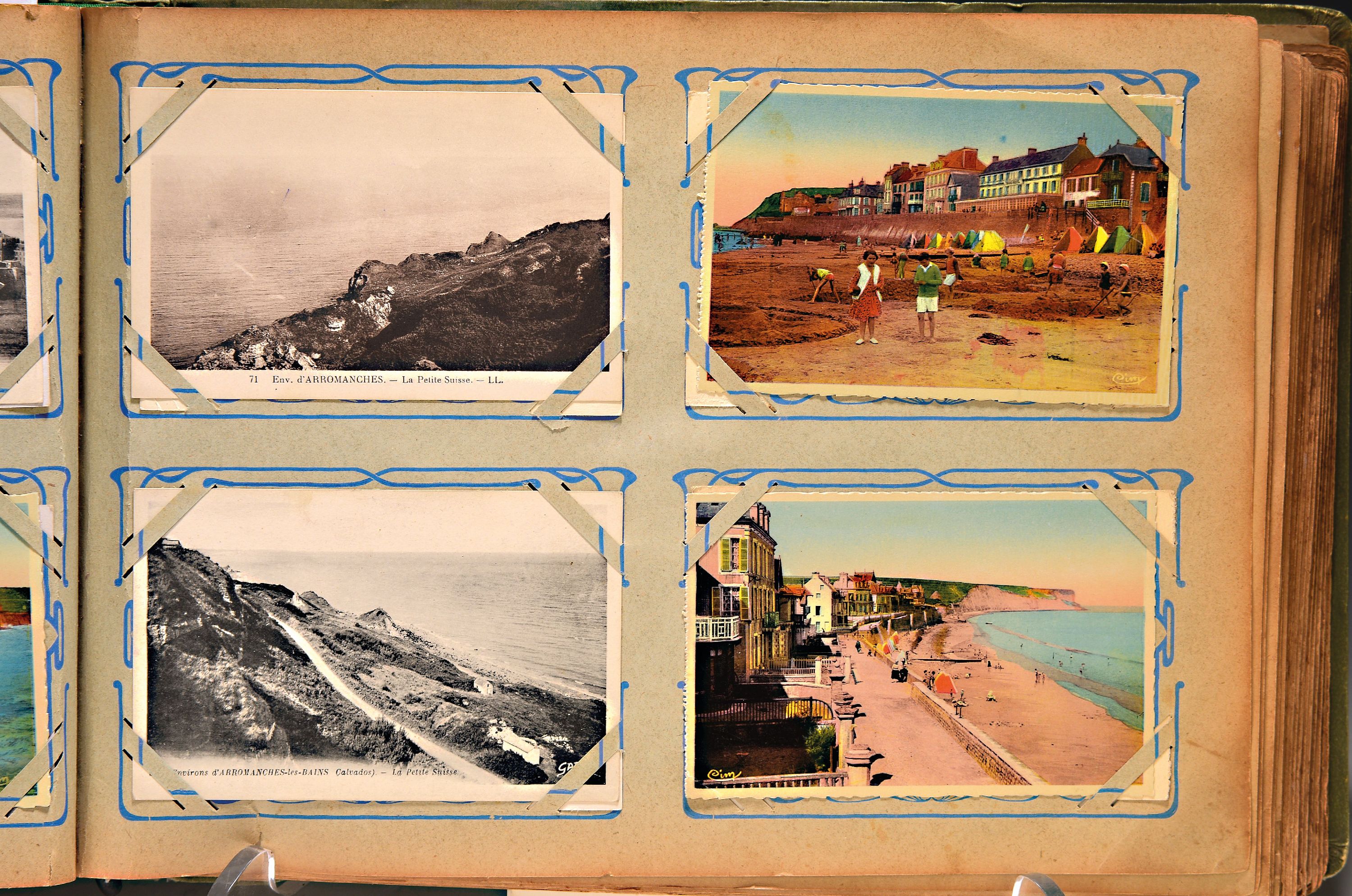 Image 27034079 - Postkartenalbum, deutsch, um 1900 bis ca. 1960, Leinen gebundenes Album um 1910, ca. 110 ...