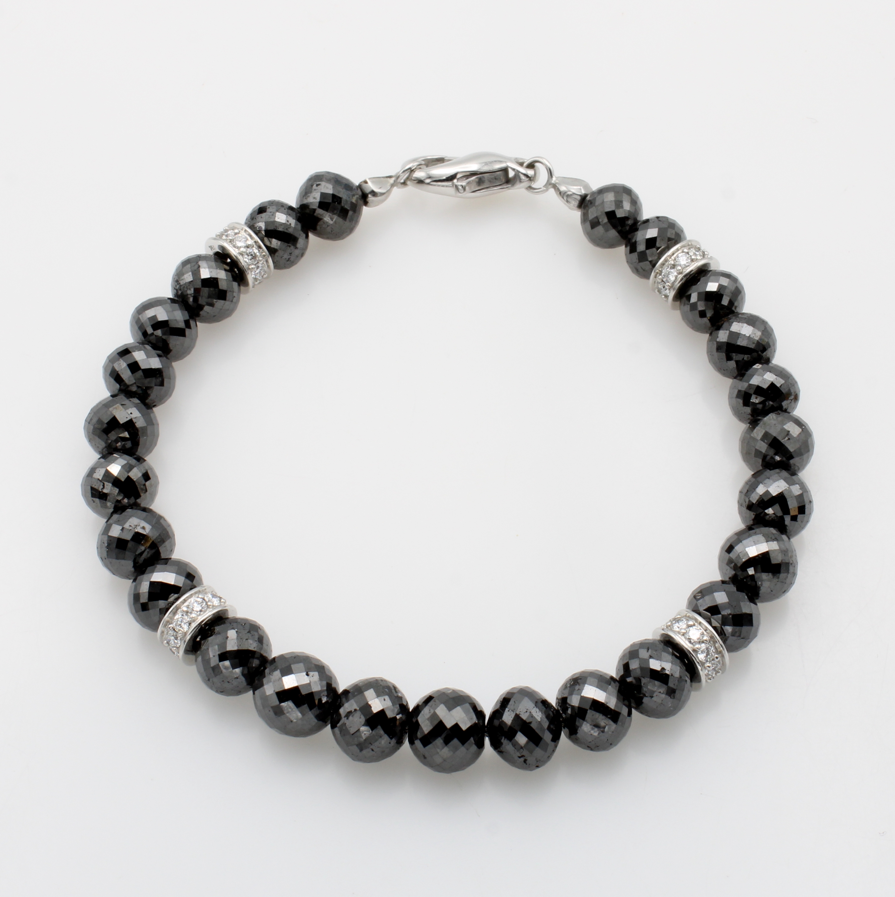 Image 27034097 - Armband mit Diamanten und Brillanten, WG 750/000, schwarze Diam. (beh.) zus. ca. 93.14 ...