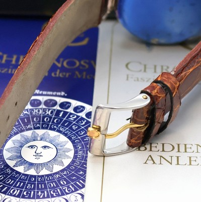 27034040b - ALFRED ROCHAT / CHRONOSWISS auf 500 Stück limitierter Armbandchronograph in Silber ...