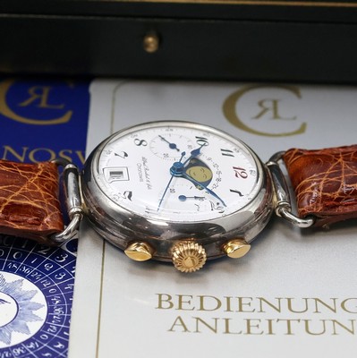 27034040c - ALFRED ROCHAT / CHRONOSWISS auf 500 Stück limitierter Armbandchronograph in Silber ...