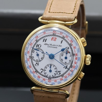 27034046a - ALFRED ROCHAT / CHRONOSWISS vergoldeter Armbandchronograph mit Schaltrad, Schweiz um ...