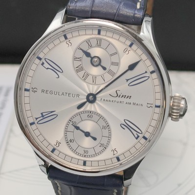 27034047a - SINN Herrenarmbanduhr Regulateur Referenz 6100, Schweiz um 2011, beids. vergl. ...