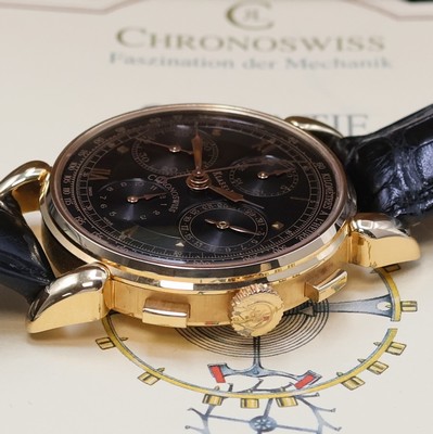 27034058d - CHRONOSWISS Klassik Armbandchronograph in RoseG 750/000 Referenz CH 7441, Schweiz um ...