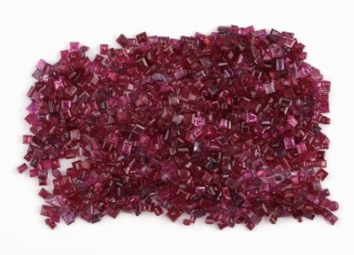 Image Lot lose facett. Rubine zus. ca. 101.15 ct, Ausfassware Schätzpreis: 14000, - EUR