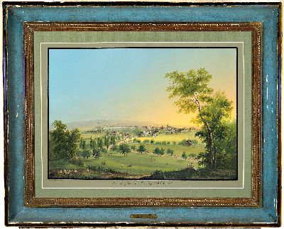 27034173k - Johann Heinrich Bleuler 1758 - 1923, Aquarell/Gouache, ´Die kurfürstliche Residenz ...