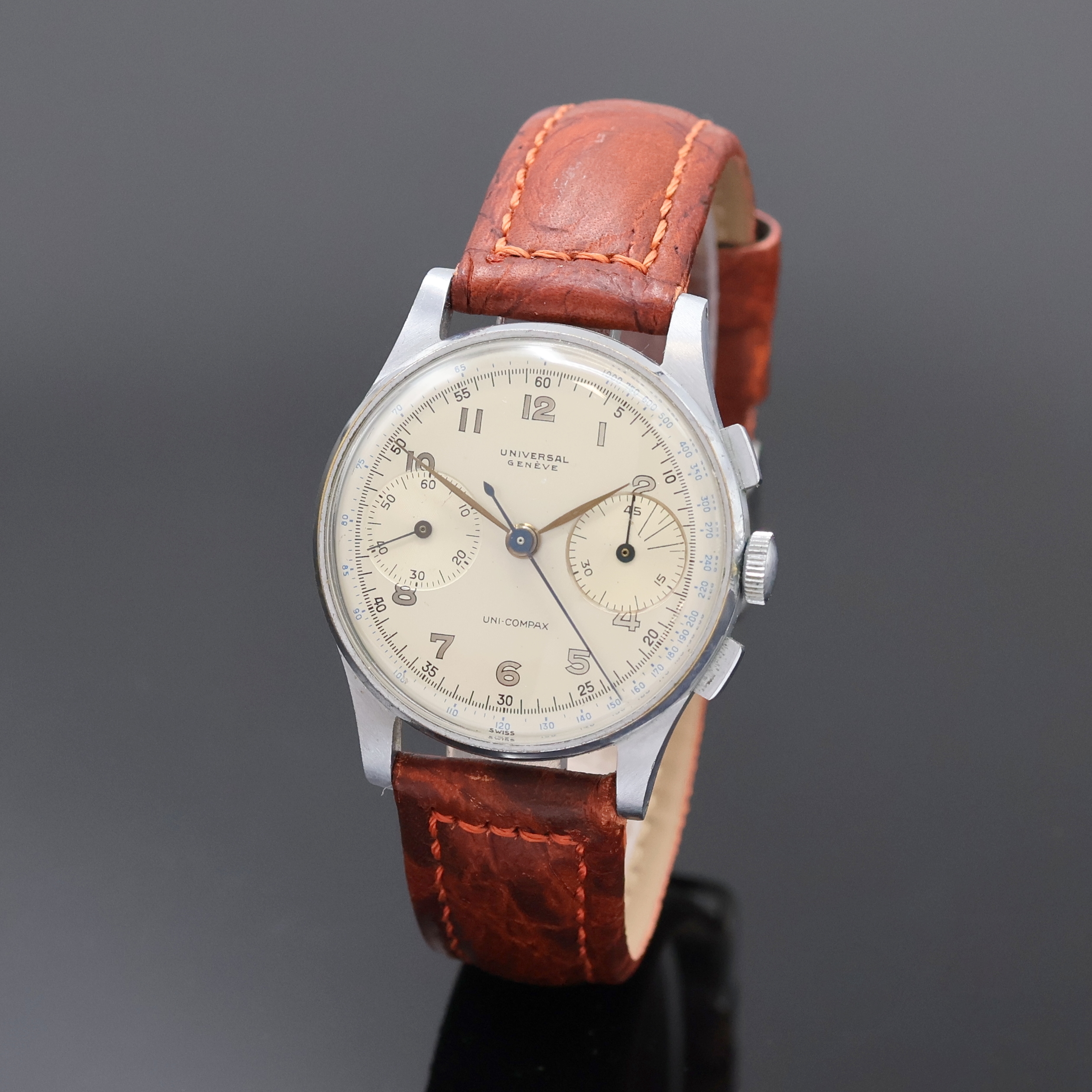Image 27034599 - UNIVERSAL GENEVE Uni-Compax Schaltradchronograph Referenz 32413, Handaufzug, Schweiz um ...