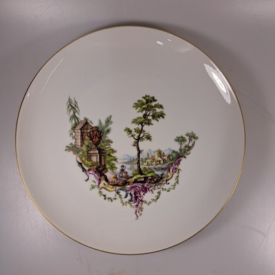 27034579e - Kaffeeservice, Höchst, 20. Jh., Kaffeekanne, Milchkanne, Zuckerdose, 6 Tassen mit ...