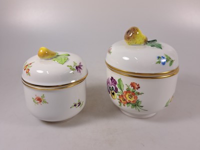 27034579g - Kaffeeservice, Höchst, 20. Jh., Kaffeekanne, Milchkanne, Zuckerdose, 6 Tassen mit ...