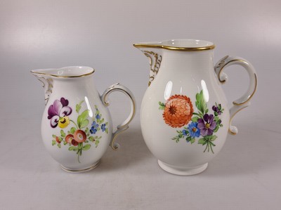 27034579k - Kaffeeservice, Höchst, 20. Jh., Kaffeekanne, Milchkanne, Zuckerdose, 6 Tassen mit ...