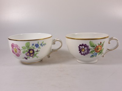 27034579p - Kaffeeservice, Höchst, 20. Jh., Kaffeekanne, Milchkanne, Zuckerdose, 6 Tassen mit ...