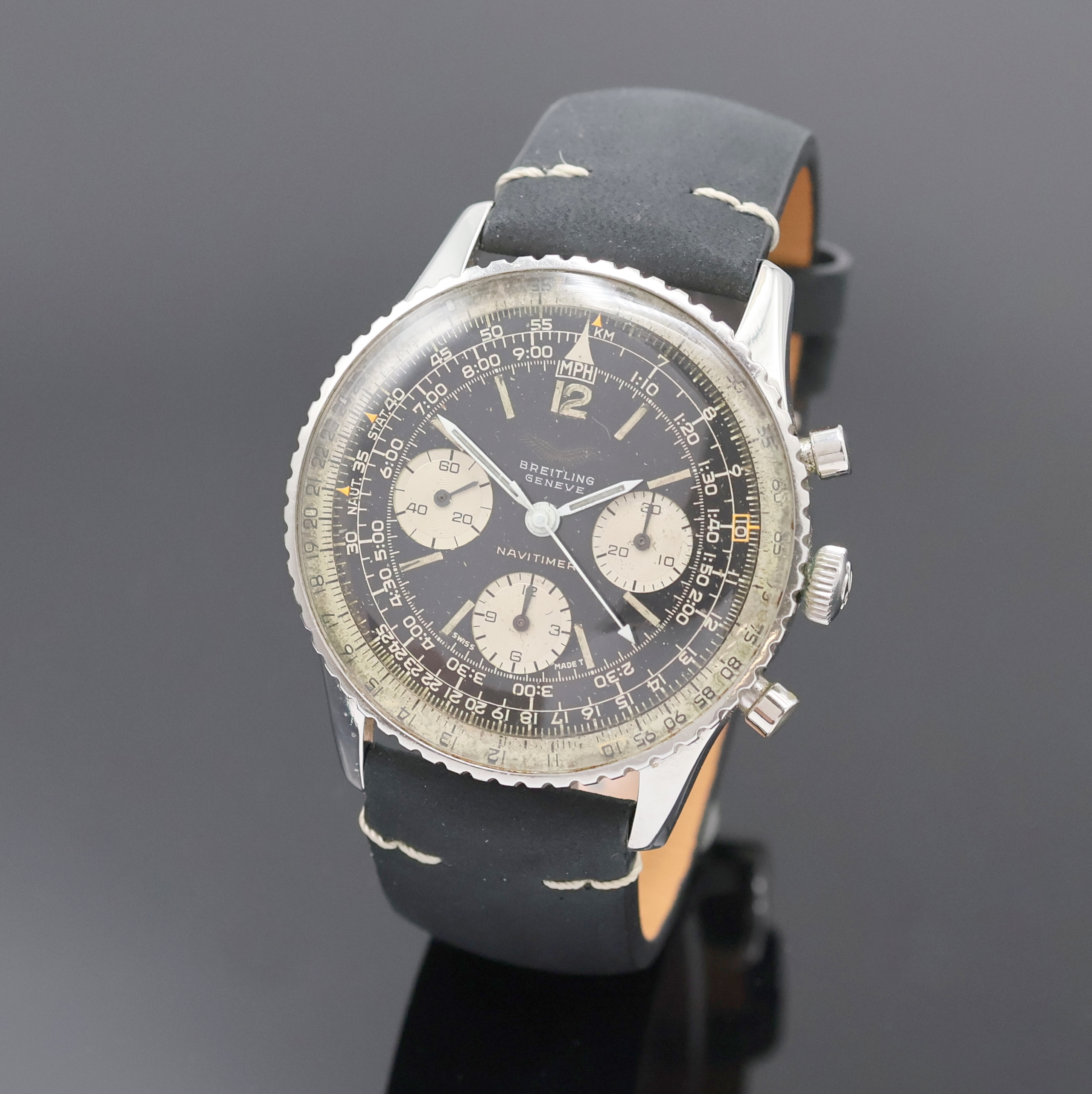 Image 27034603 - BREITLING Schaltradchronograph Navitimer für die Irakische Luftwaffe, Schweiz um 1960, ...