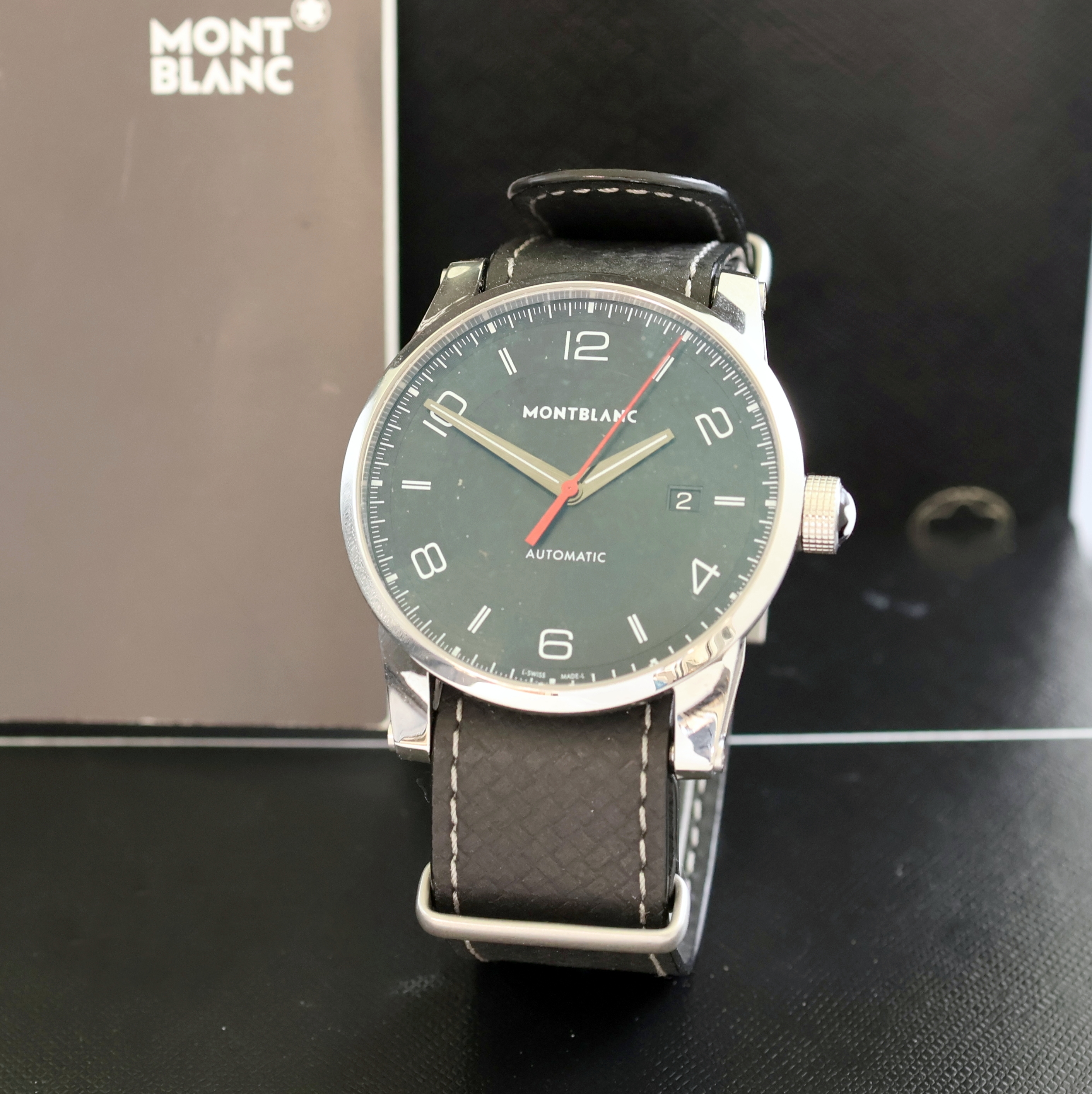 Image 27034621 - MONTBLANC Timewalker Herrenarmbanduhr Referenz 113850, Automatik, beids. vergl. ...