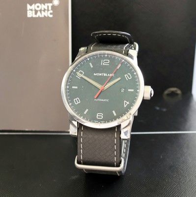 Image MONTBLANC Timewalker Herrenarmbanduhr Referenz 113850, Automatik, beids. vergl. ...