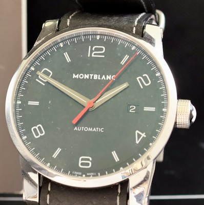 27034621a - MONTBLANC Timewalker Herrenarmbanduhr Referenz 113850, Automatik, beids. vergl. ...