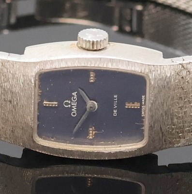 27034622a - OMEGA De Ville Damenarmbanduhr in WG 750/000, Schweiz um 1969, Handaufzug, orig. ...
