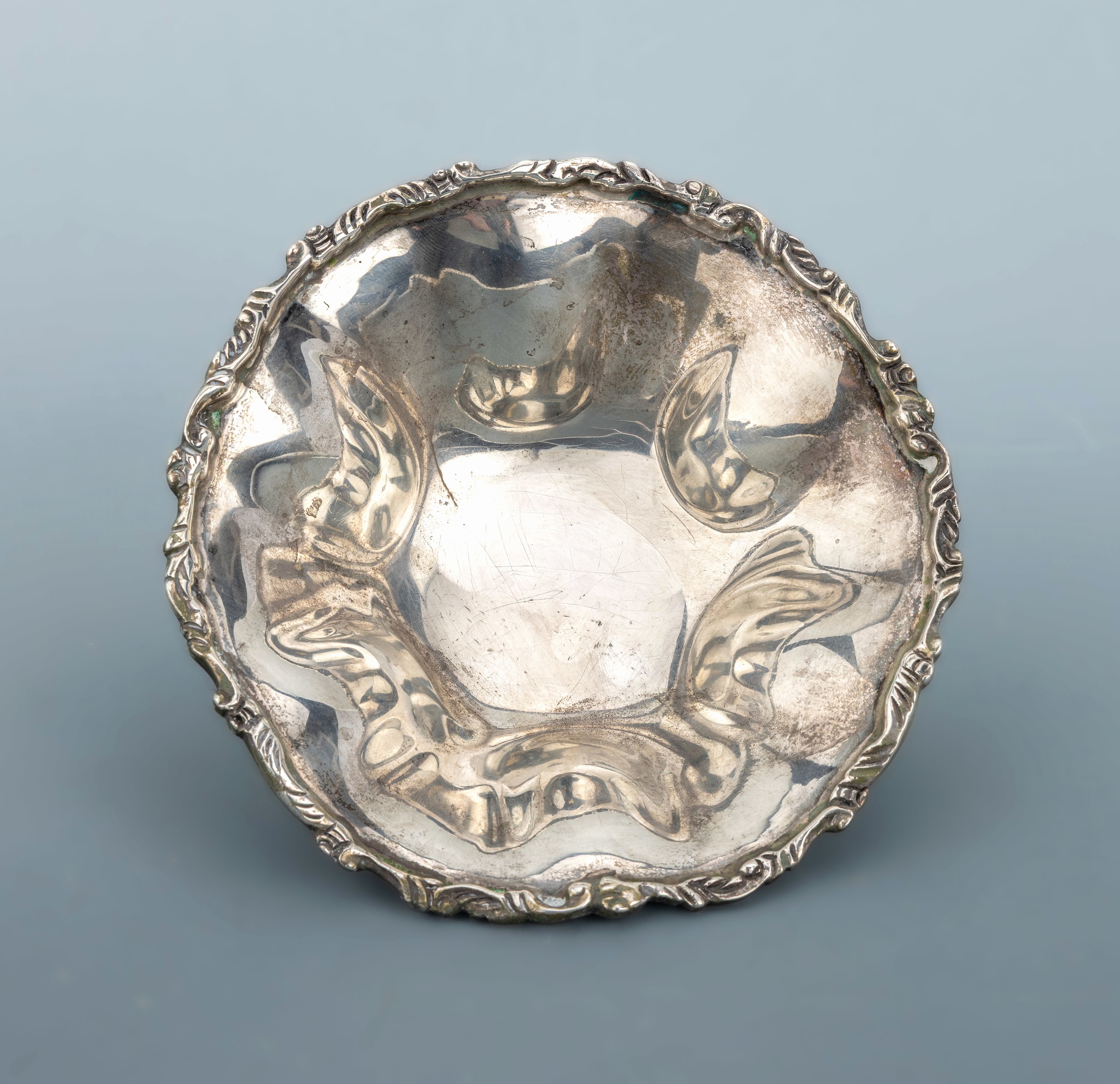 Image 27034707 - Anbietschale, Mexiko, 1950er-60er Jahre, 925er Silber, schlichtes gewelltes Design, ...