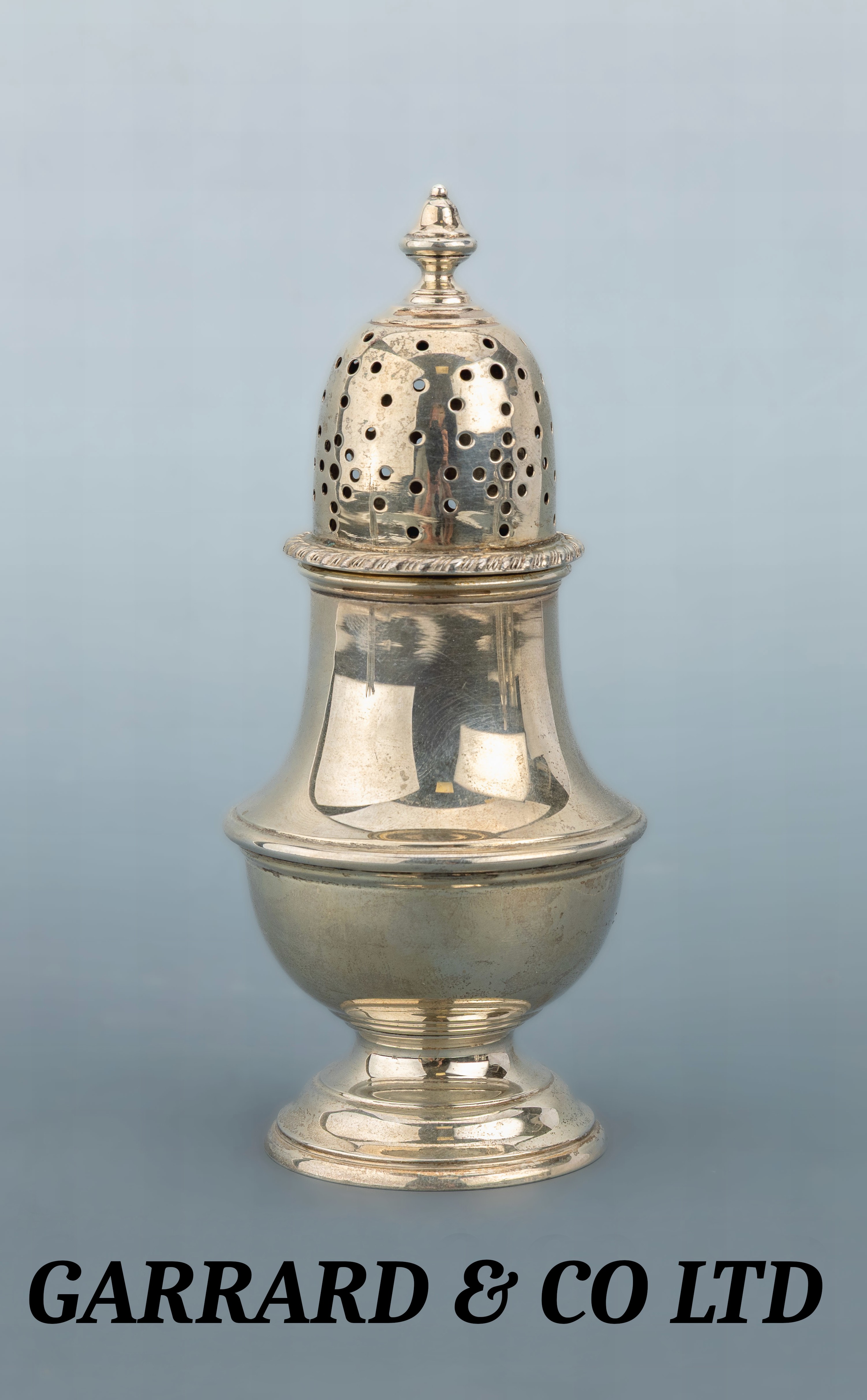 Image 27034708 - Gewürzstreuer, England, London, 1960, 925erSilber, zylindrisch-balusterförmig, runder ...