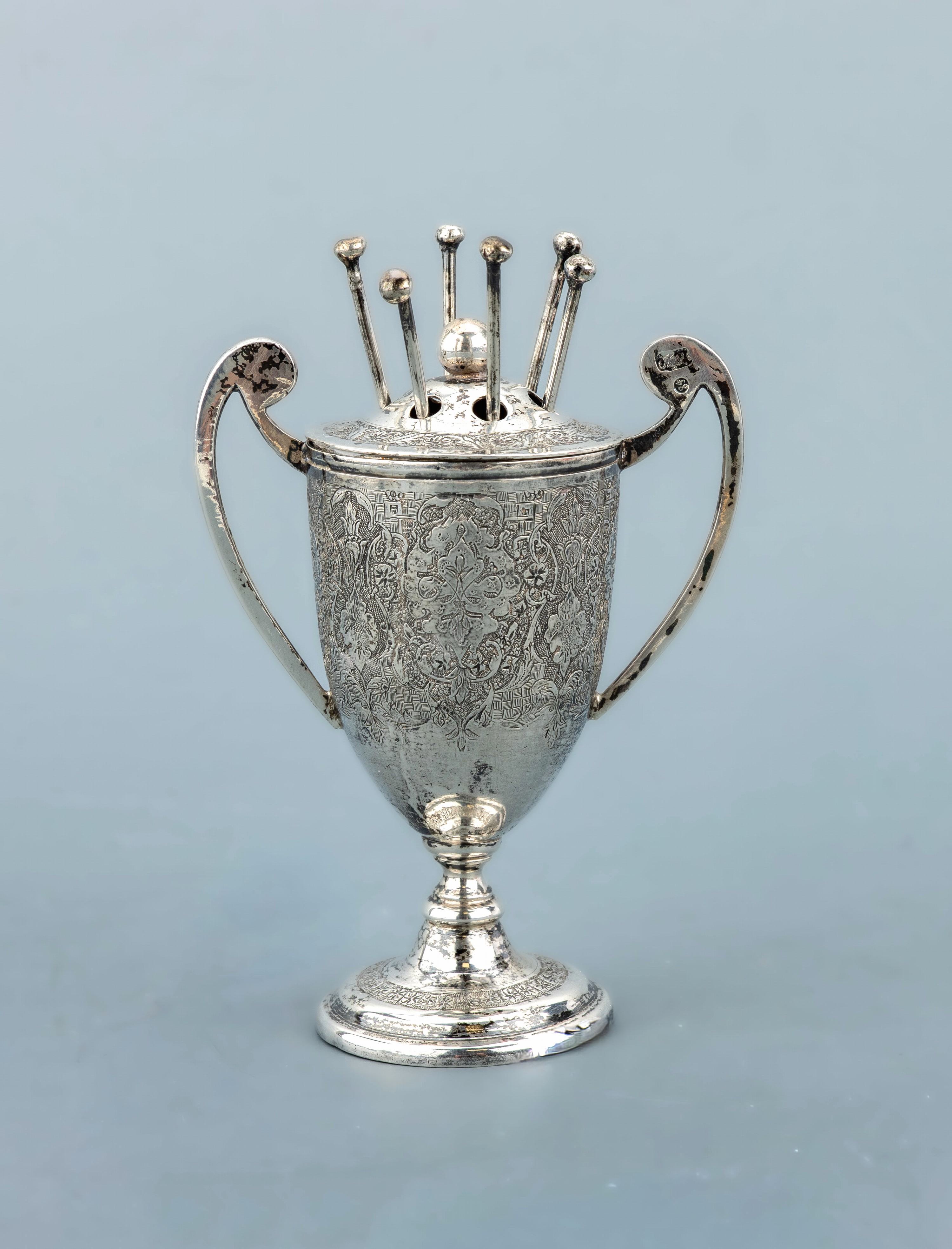 Image 27034712 - Cocktailspiess-Halter, Russland, wohl um 1880 -1910, 84er Silber, für den arabischen ...