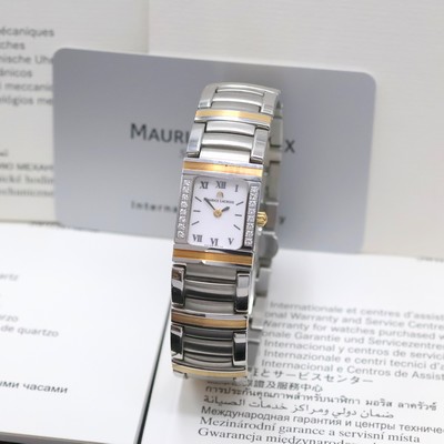Image MAURICE LACROIX Miros Damenarmbanduhr mit Diamanten Referenz 32838, Schweiz um 2002, ...