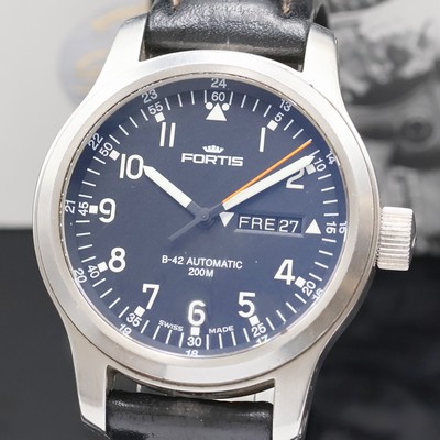 27034702a - FORTIS B-42 Herrenarmbanduhr Referenz 645.10.158.3, Schweiz verk. lt. beil. Pap. ...