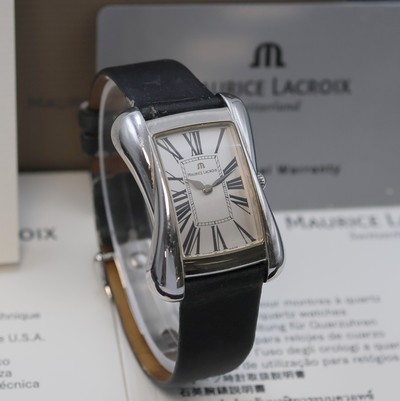 27034703b - MAURICE LACROIX Divina Armbanduhr Referenz DV5012, Schweiz um 2000, quarz, Edelstahlgeh. ...