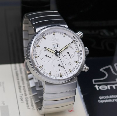 27034706b - TEMPTION Cherubin-GDA auf 500 Stück limitierter Armbandchronograph in Stahl, ...