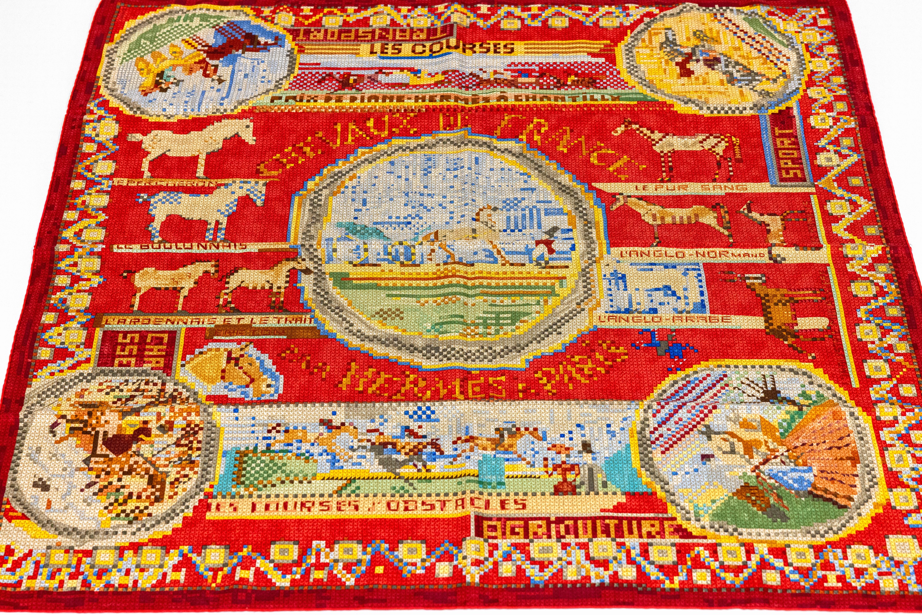 Image 27034868 - HERMES Carree ´Chevaux de France´, 100% Seide, Made in France, Darstellung ...