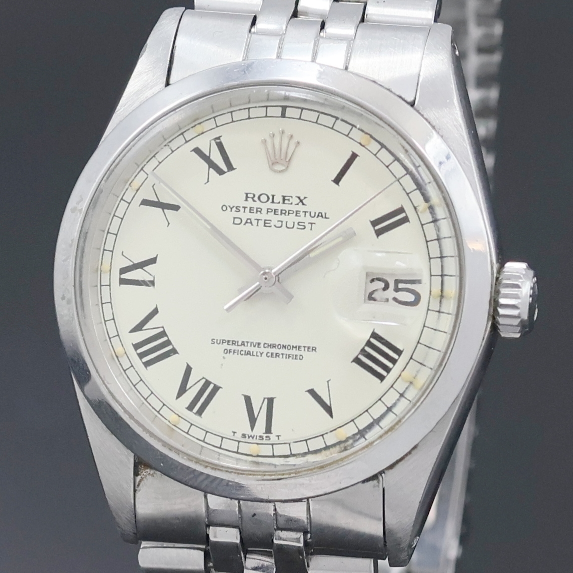 Detail a: ROLEX Oyster Perpetual Datejust Referenz 1600, Schweiz um 1970, Automatik, Chronometer der Superlative in Edelstahl inkl. orig. Jubileeband m. ...
