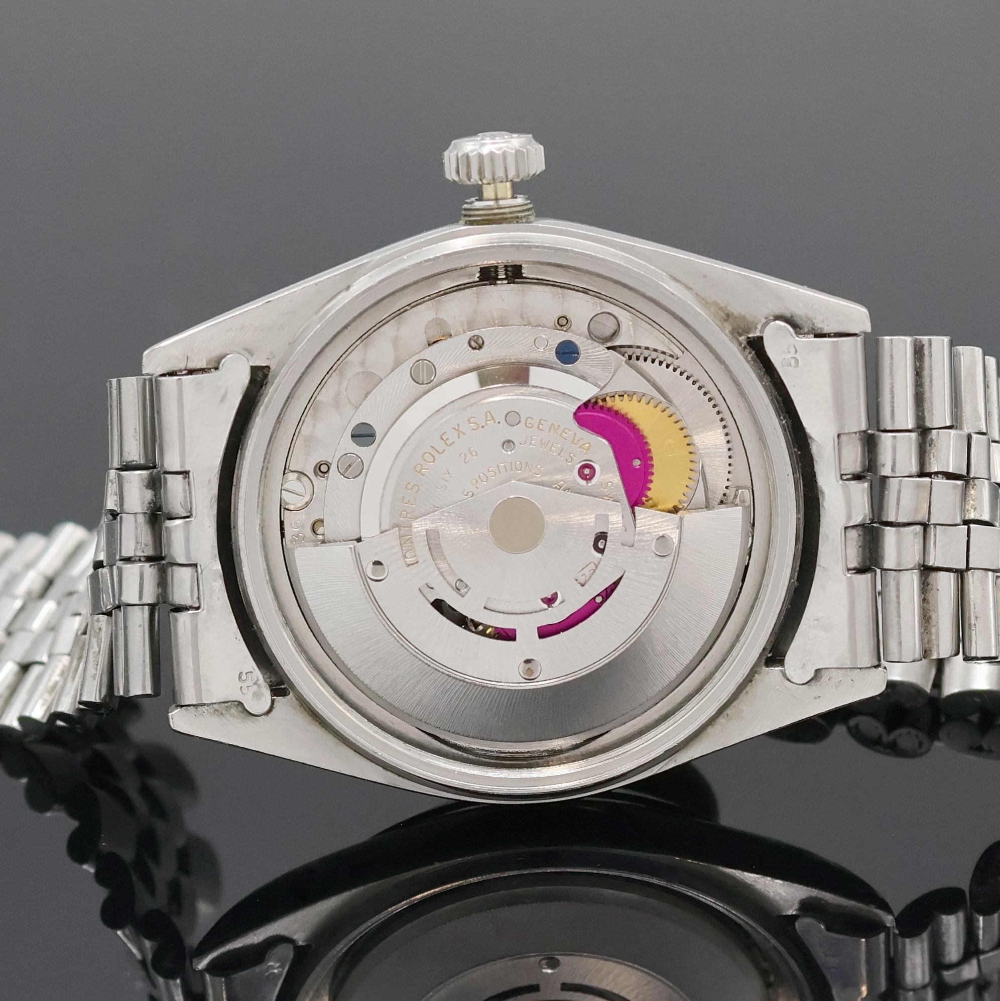 Detail f: ROLEX Oyster Perpetual Datejust Referenz 1600, Schweiz um 1970, Automatik, Chronometer der Superlative in Edelstahl inkl. orig. Jubileeband m. ...