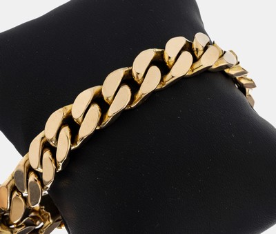 Image 14 kt Gold Armband, GG 585/000, schwere qualitätvolle Verarbeitung, B. ca. 1 cm, L. ...