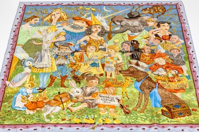 Image HERMES Carree ´FAIRYTALES´, 100% Seide, Made in France, Darstellung versch. ...