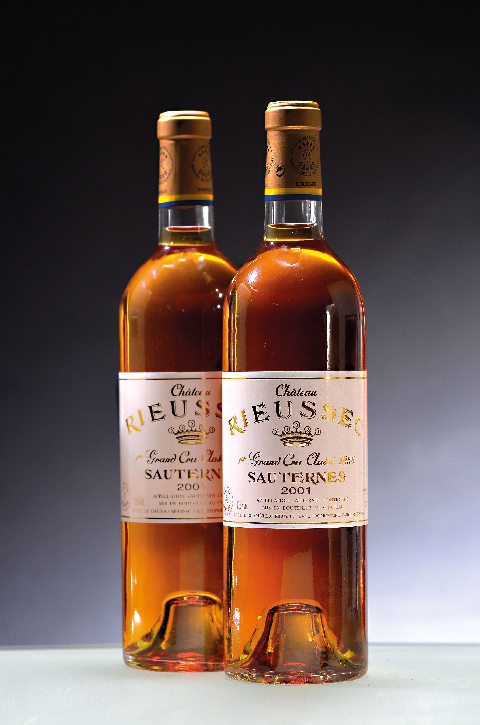 Image 27034980 - 4 Flaschen 2001 Chateau Rieussec, Premier Grand Cru Class, Sauternes, Bordeaux, ...
