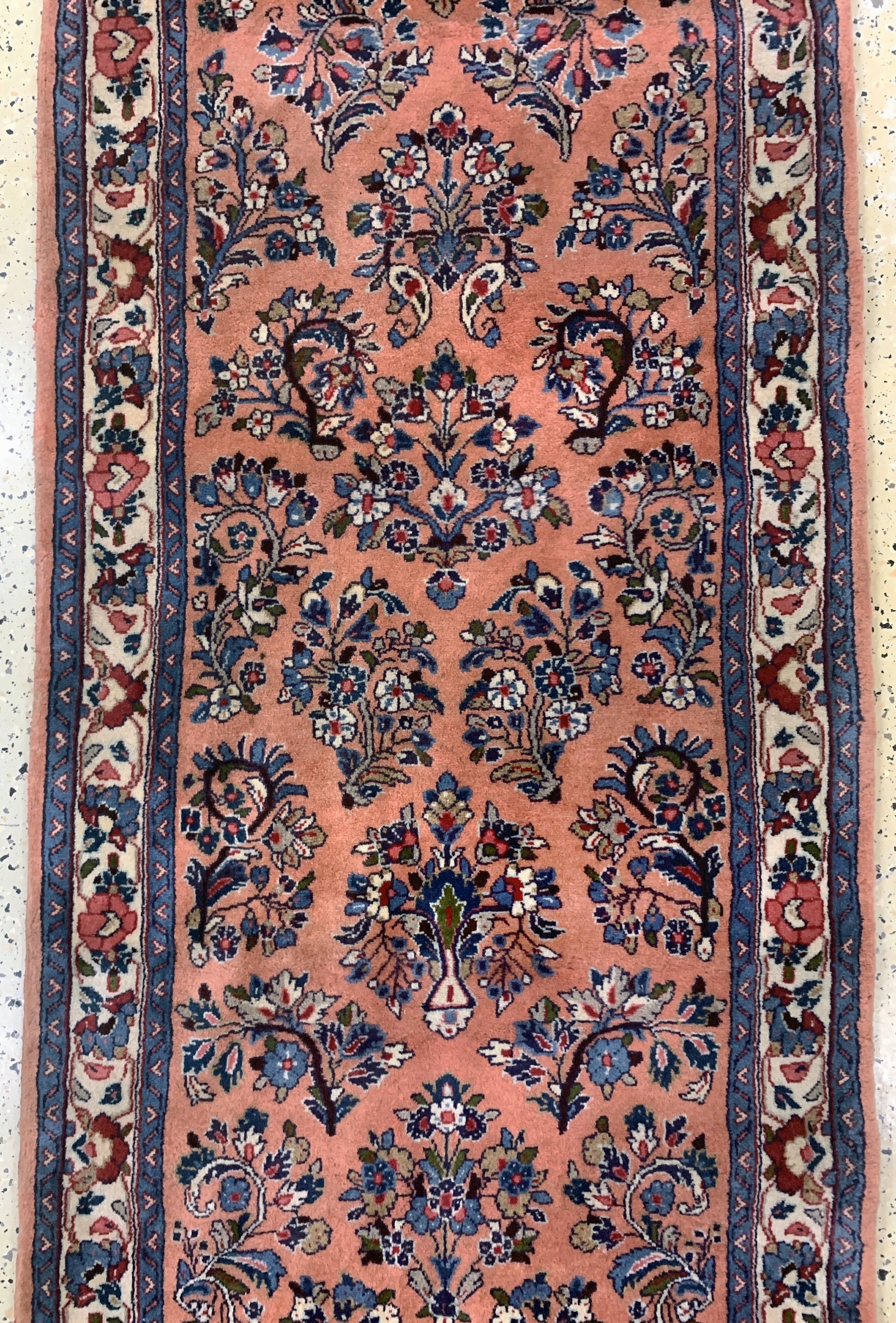 Detail d: Sarogh, Persien, Ende 20.Jhd, Wolle auf Baumwolle, ca. 640 x 85 cm, EHZ: 2
