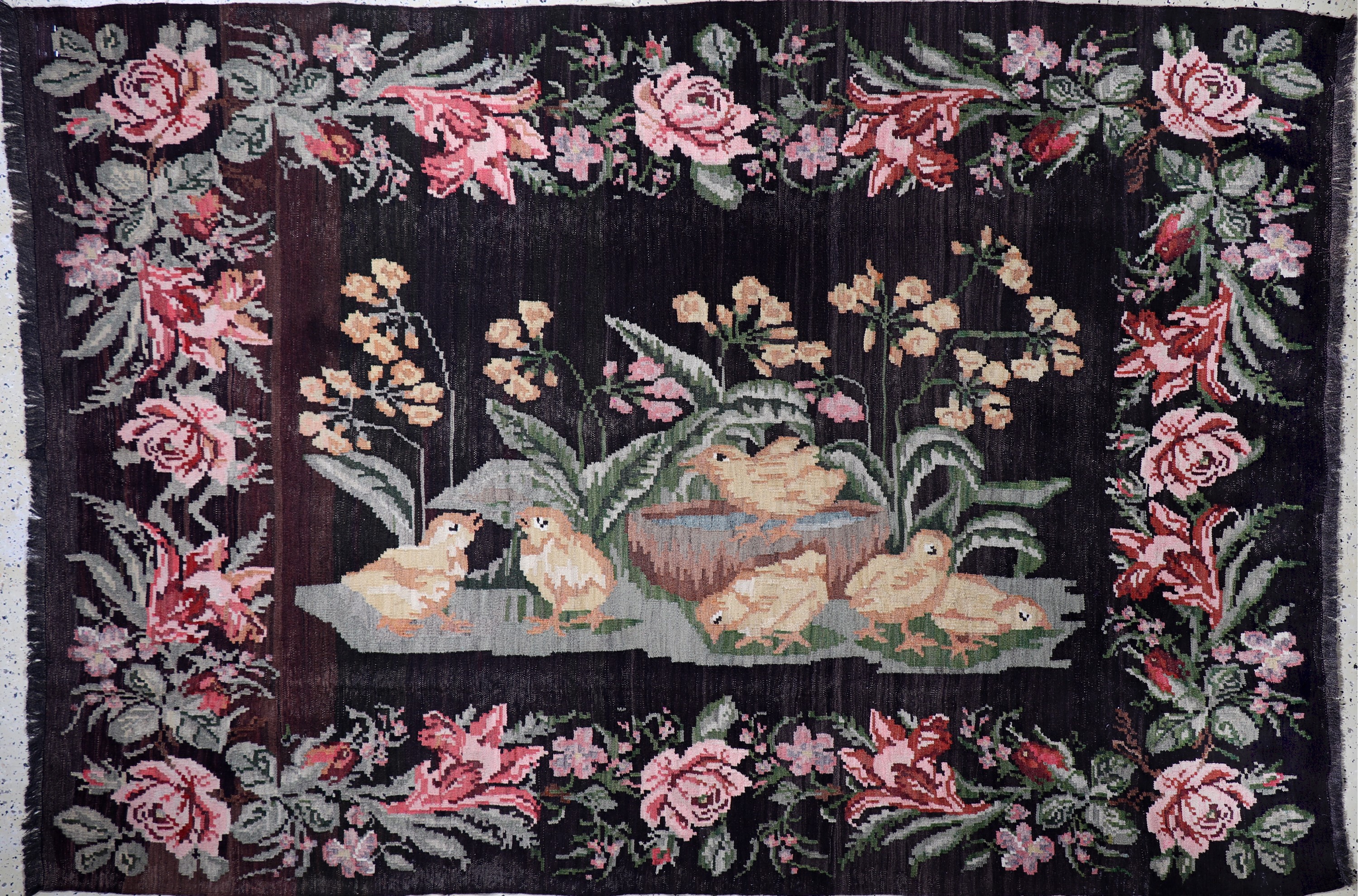 Karabagh Kelim alt, Kaukasus, Anfang 20.Jhd, Wolle auf Wolle, ca. 275 x 190 cm, EHZ: 2
