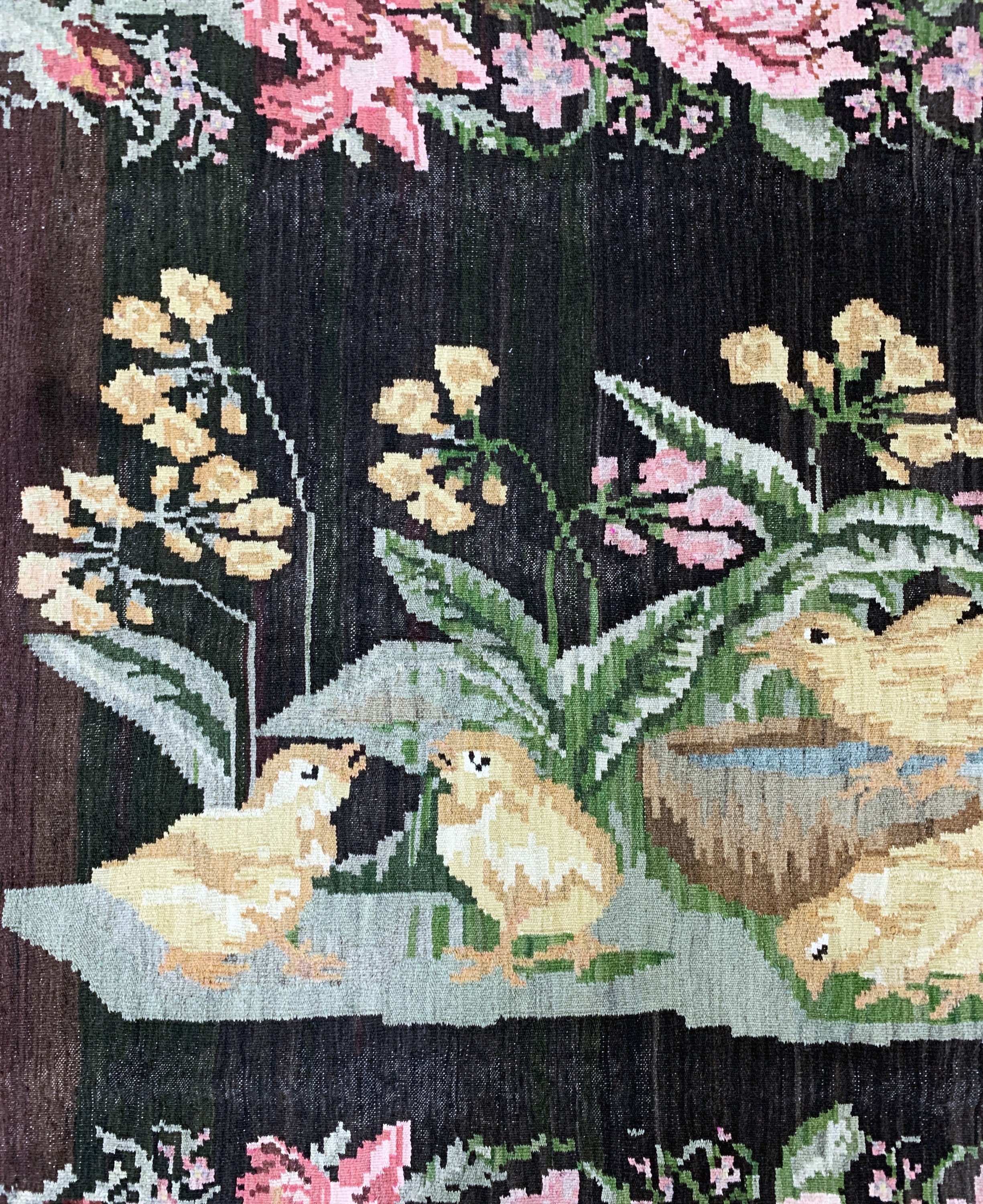 Detail b: Karabagh Kelim alt, Kaukasus, Anfang 20.Jhd, Wolle auf Wolle, ca. 275 x 190 cm, EHZ: 2