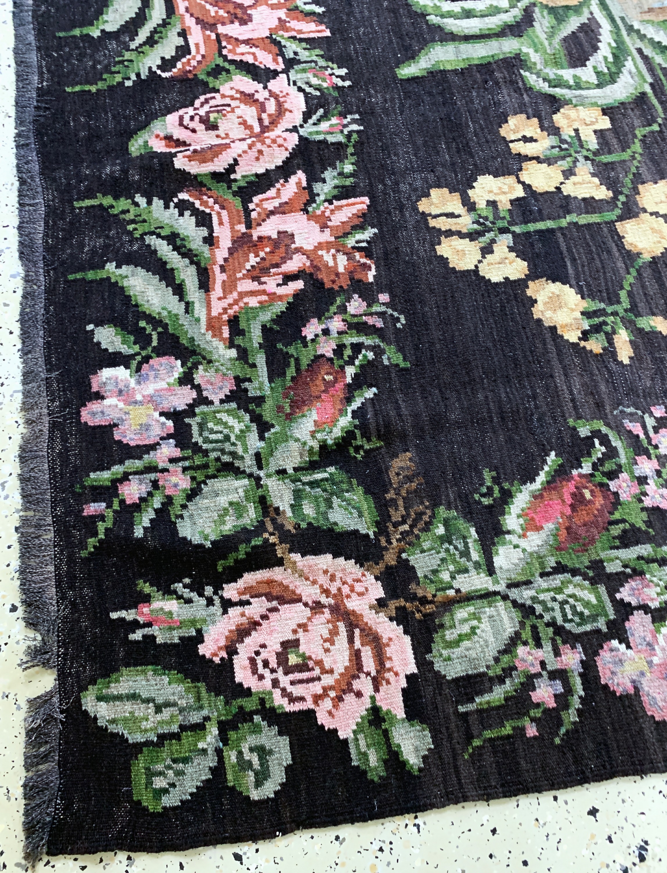 Detail f: Karabagh Kelim alt, Kaukasus, Anfang 20.Jhd, Wolle auf Wolle, ca. 275 x 190 cm, EHZ: 2