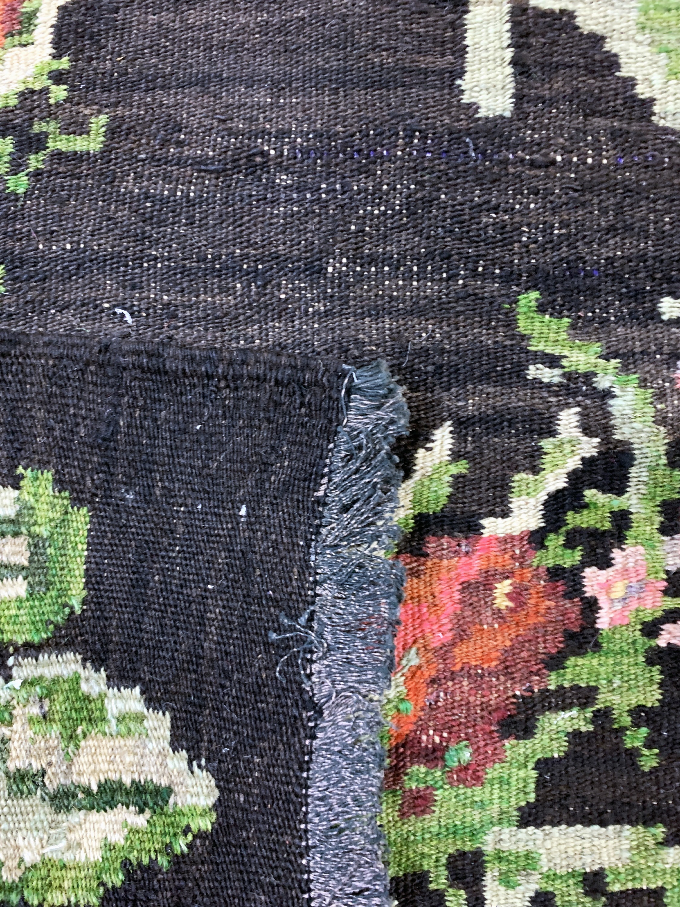 Detail h: Karabagh Kelim alt, Kaukasus, Anfang 20.Jhd, Wolle auf Wolle, ca. 275 x 190 cm, EHZ: 2