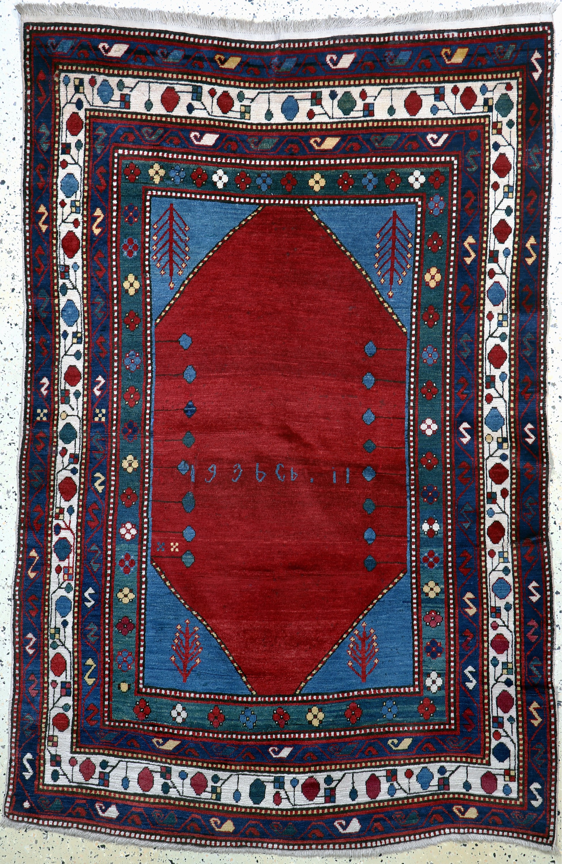 Image 27035045 - Antiker Kazak, Kaukasus, Anfang 20.Jhd, Wolle auf Baumwolle, ca. 200 x 135 cm, EHZ: 2-3