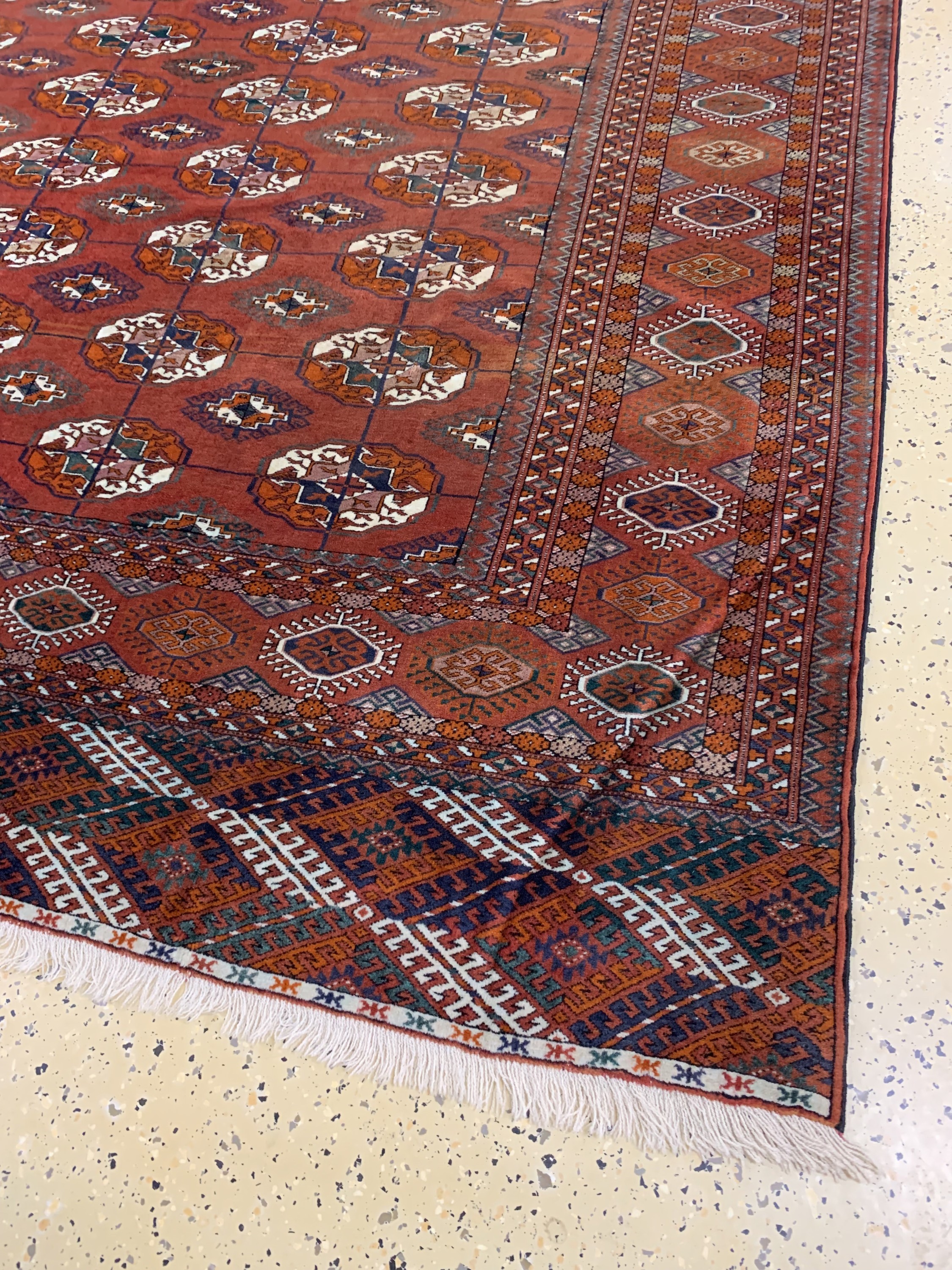 Detail a: Buchara fein, Rußland, Mitte 20.Jhd, Wolle auf Wolle, ca. 294 x 223 cm, EHZ: 2