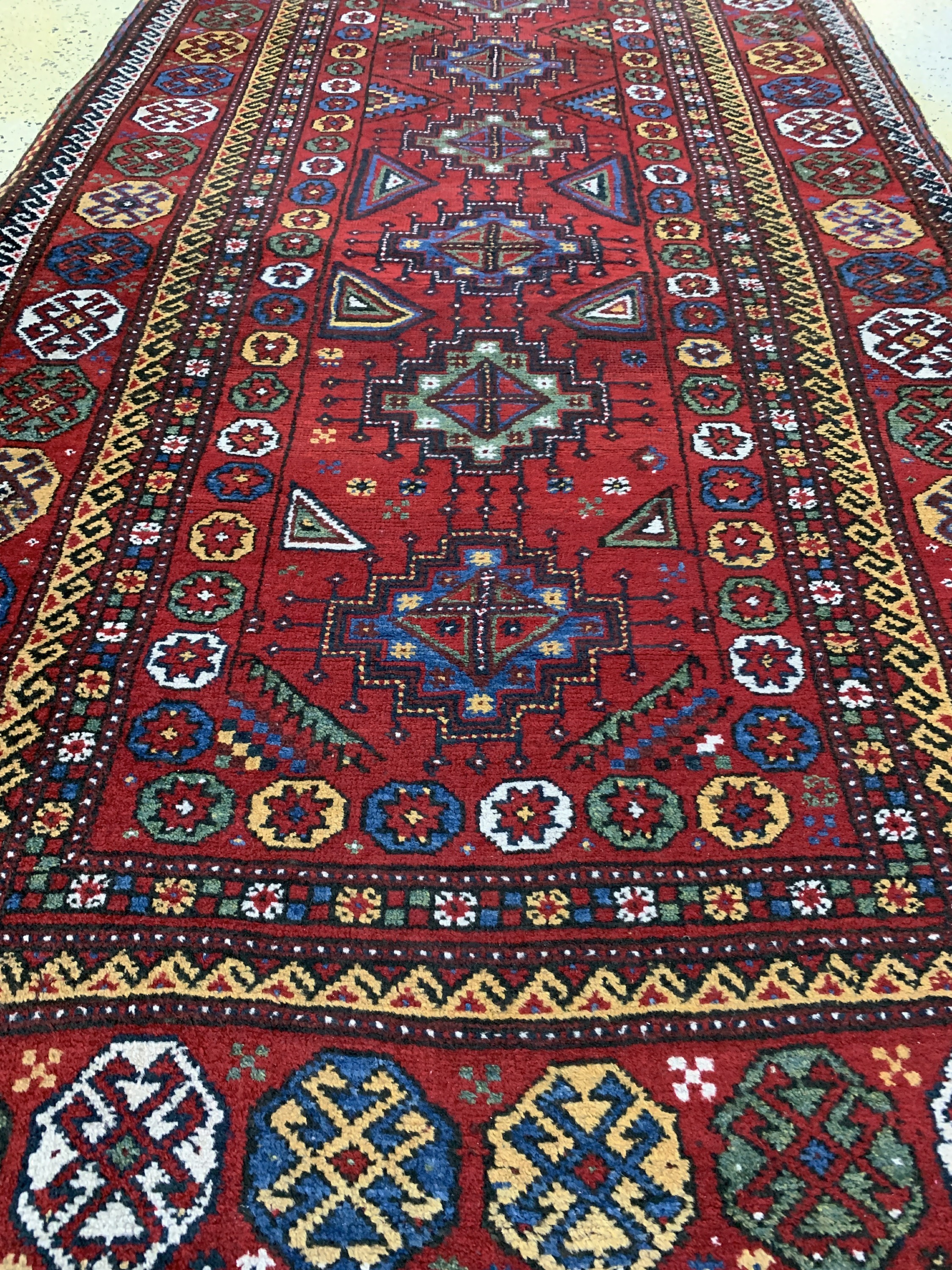 Detail d: Kurdischer"Dorfteppich", Türkei, Anfang 20.Jhd, Wolle auf Wolle, ca. 235 x 125 cm, EHZ: 2