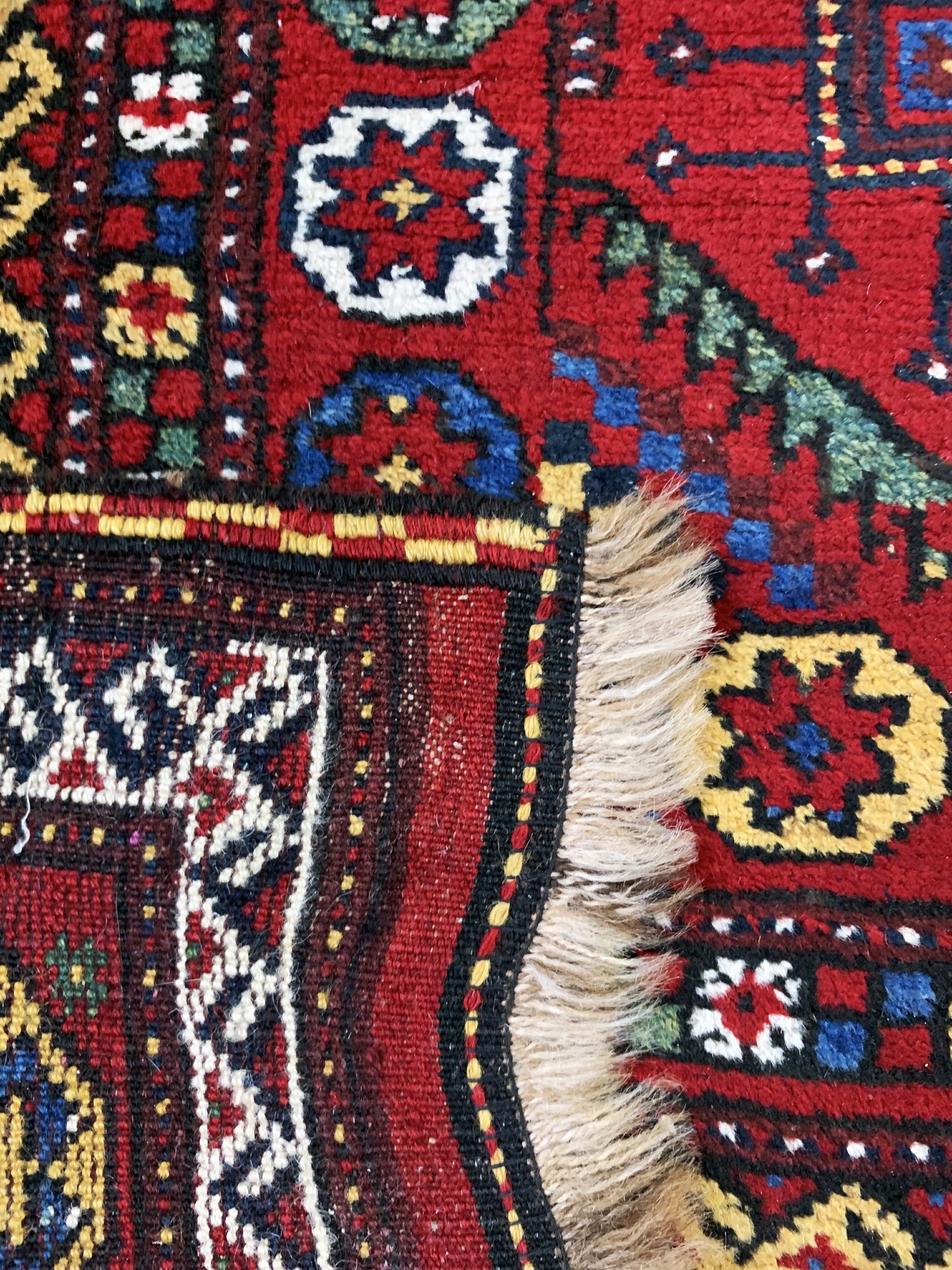 Detail e: Kurdischer"Dorfteppich", Türkei, Anfang 20.Jhd, Wolle auf Wolle, ca. 235 x 125 cm, EHZ: 2