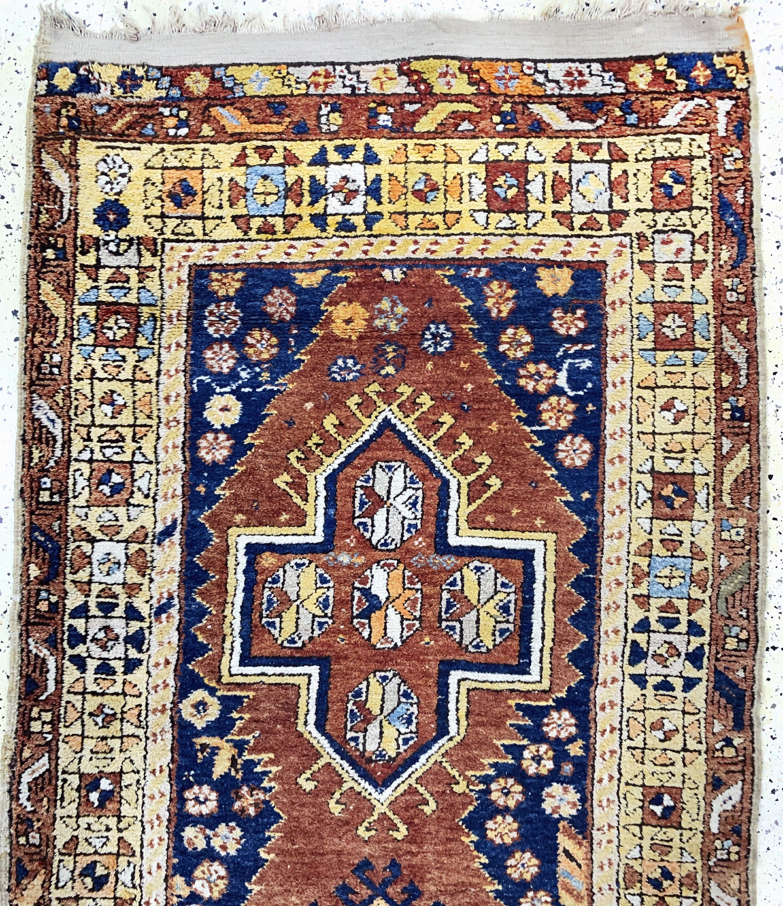Detail a: Antiker Kurt, Türkei, um 1900, Wolle auf Wolle, ca. 335 x 105 cm, EHZ: 2