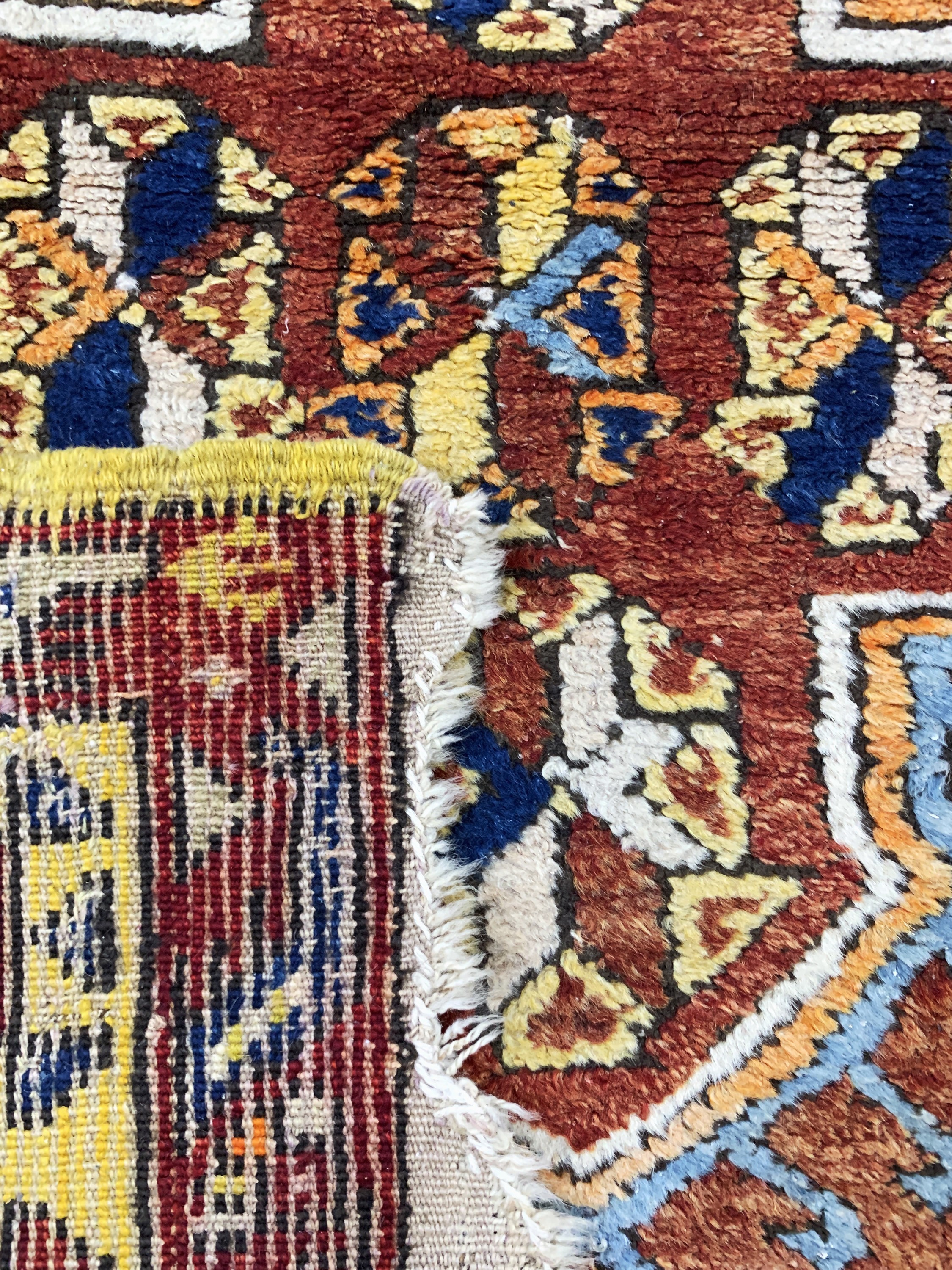 Detail e: Antiker Kurt, Türkei, um 1900, Wolle auf Wolle, ca. 335 x 105 cm, EHZ: 2